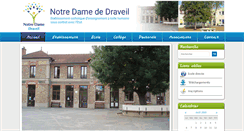 Desktop Screenshot of notredame-draveil.fr