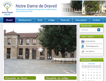 Tablet Screenshot of notredame-draveil.fr